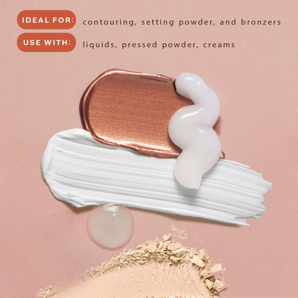 Bronzer Brush for Face - Kabuki Brush for Powder Foundation Powder Brush for Loose Powder - Liquid Foundation Brush for Face Makeup Brush - Foundation Blending Brush